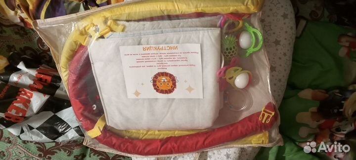 Конок,развивающий коврик и бортики