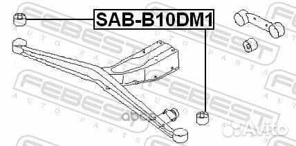 Сайлентблок зад. балки Subaru Impreza G10/G11