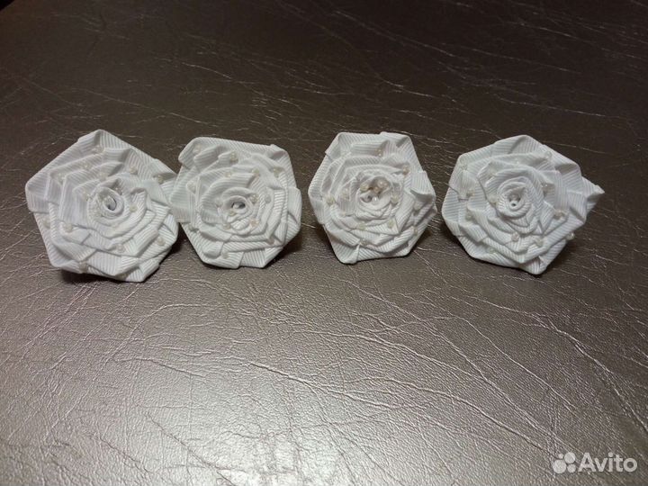 Резинки для волос ручной работы, бантики школьные