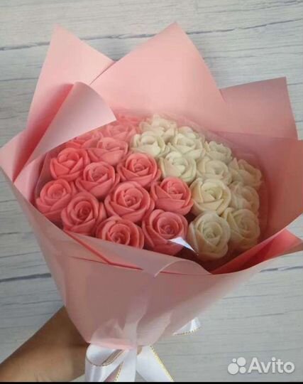 Розы из шоколада,съедобные цветы,букет