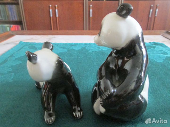 Фарфоровые статуэтки Панды СССР Ленинград лфз