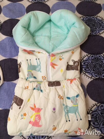 Конверт одеяло на выписку осень