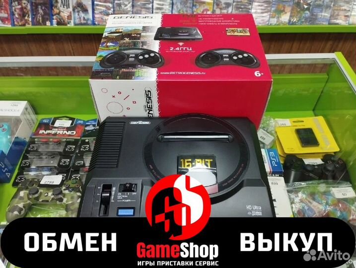 16-bit Retro Genesis HD Ultra (150 Встроенных игр)