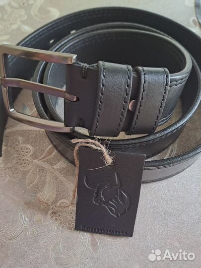 Ремень из кожи буйвола 4см