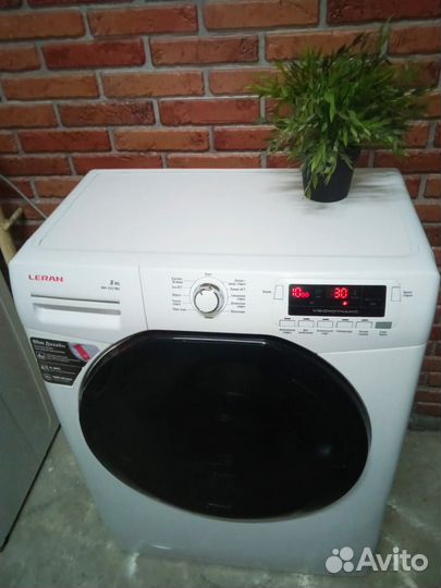 8кг узкая 35см Стиральная машина. Гарантия