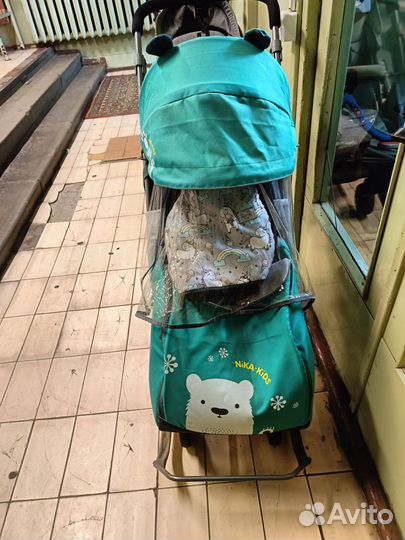 Санки-коляска Ника Мишка