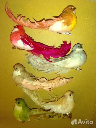 Коллекция ёлочных игрушек на прищепке 