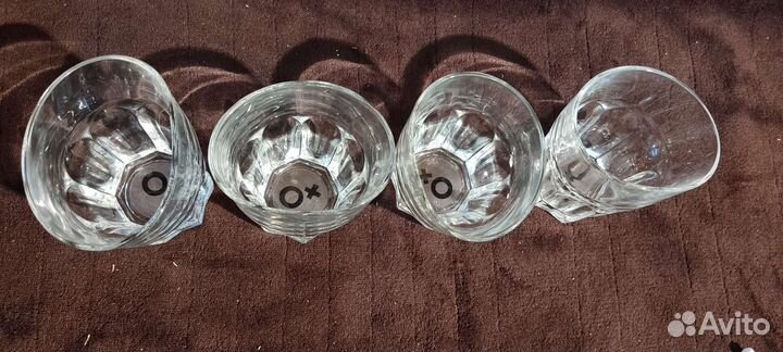 Набор пьяных стаканов 4шт