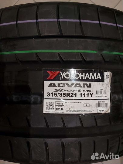 Yokohama Advan Sport V105 285/40 R21 и 315/35 R21
