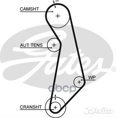 Ремень грм Gates 5489XS Gates