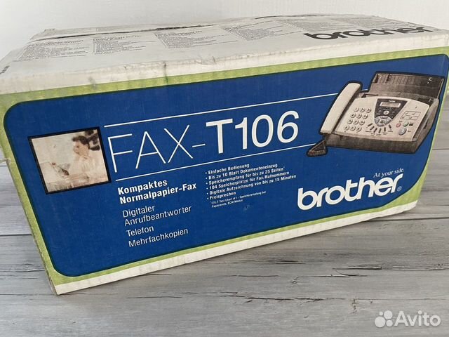 Факсимильный аппарат новый Brother FAX T106 объявление продам