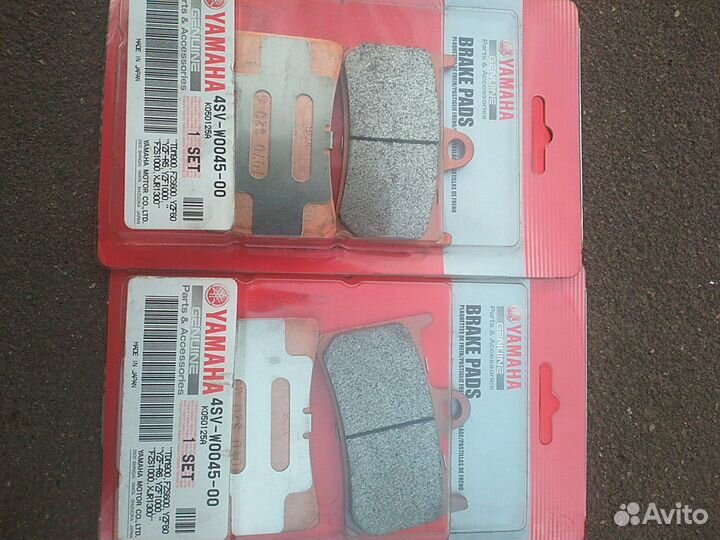 Оригинальные тормозные колодки Yamaha R6