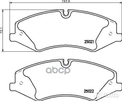 P44024 колодки дисковые передние Land Rover Ra