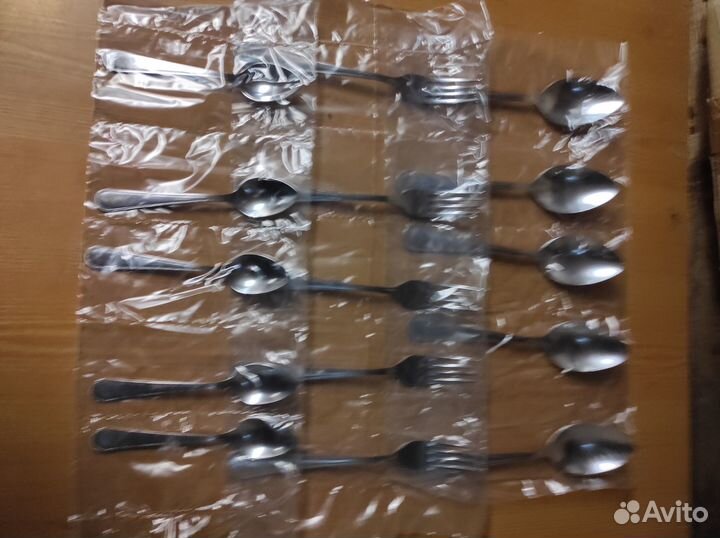 Новые наборы ложек вилок ножей из нерж. ст. Россия