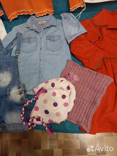 Вещи пакетом на девочку, 128-134