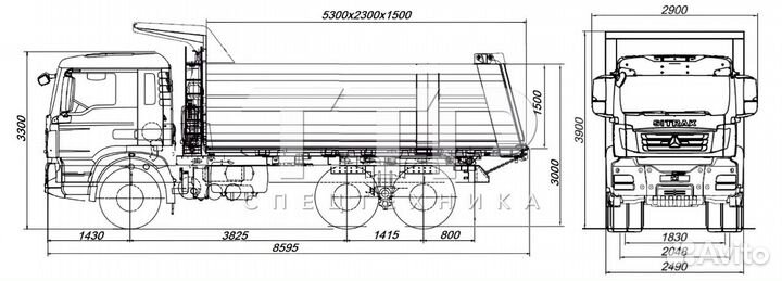 Самосвал 20 м³ SITRAK C7H, 2023