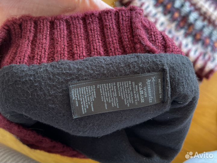 Комплект шапка и снуд и полуварежки