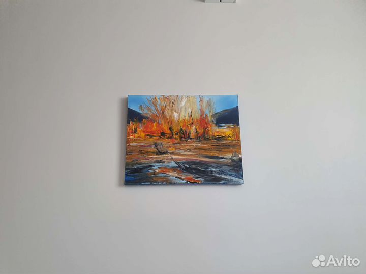 Картина 50 на 40 см маслом пейзаж