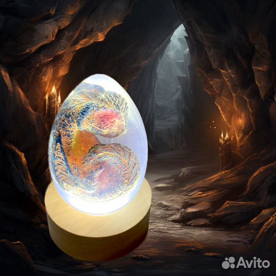 Яйцо дракона сувенир ночник (новые)