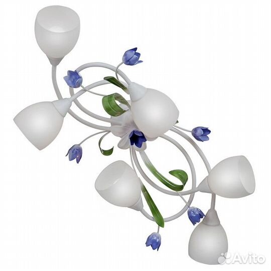 Люстра потолочная vitaluce Melissa 6х40Вт Е14 мета