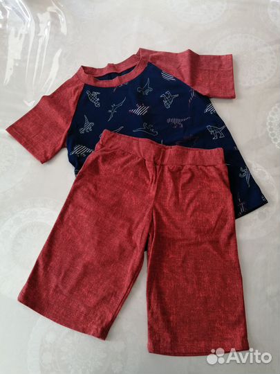 Костюм шотры и футболка, вещи на мальчика