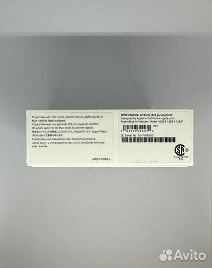 Наушники Apple air pods 3, На гаранти