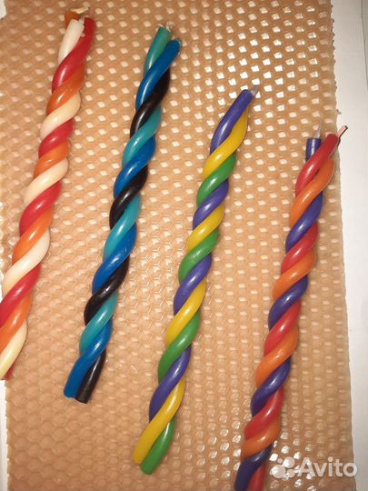 Свеча восковая фигурная магическая скрутка