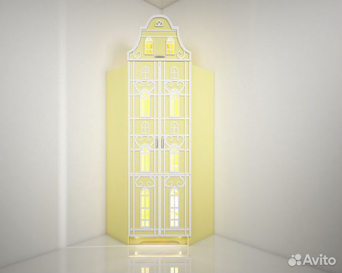 Детский угловой шкаф Версаль в детскую комнату Д-7