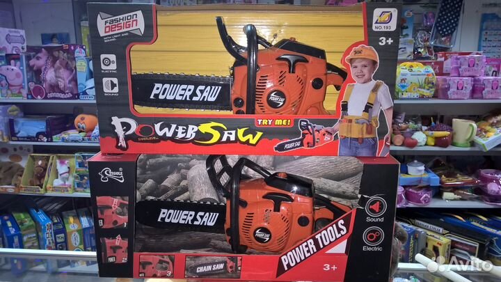 Пила как настоящая, дрель, шуруповерт новая