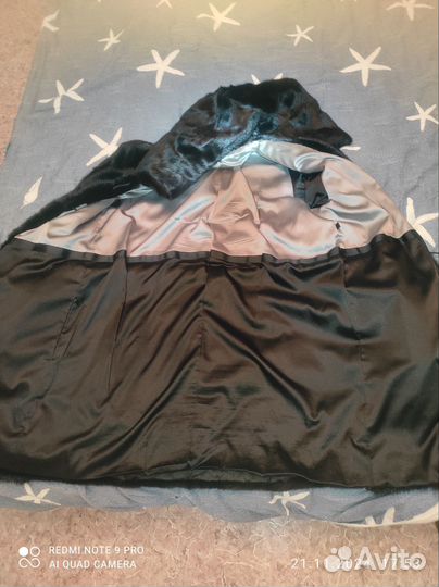 Шуба норковая 46 48 бу черная