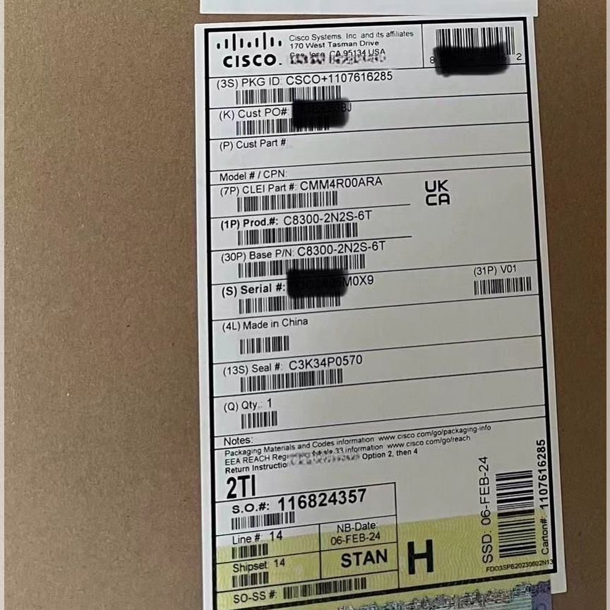 [C8300-2N2S-6T] Маршрутизатор Cisco C8300-2n2s-6t