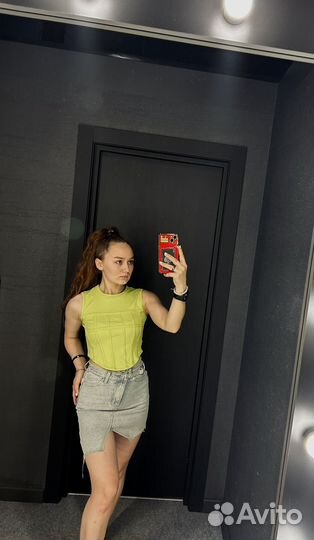 Юбка джинсовая и топ