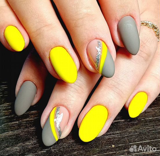 Маникюр комбинированный, аппаратный, наращивание