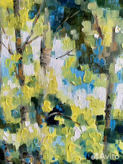 Картина маслом 40на 30, Свежесть июля