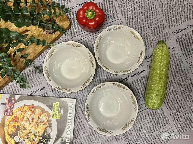 Салатники фарфоровые дружковка СССР 3 шт купить в Иваново с доставкой ...
