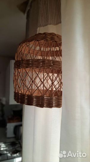 Абажур плетеный