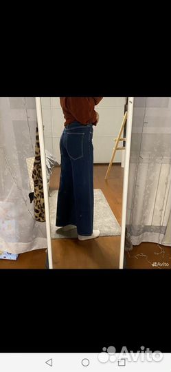 Джинсы широкие клешь zara