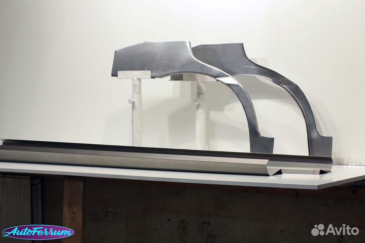 Kia Rio 1 ремкомплект задних арок и порогов