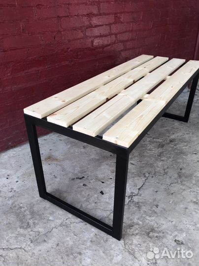 Скамейка в стиле лофт