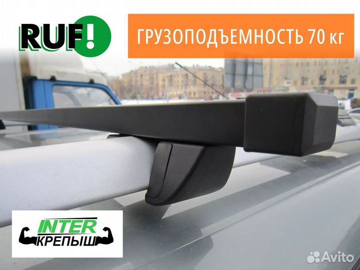 Багажник на рейлинги Toyota inter Крепыш Квадрат