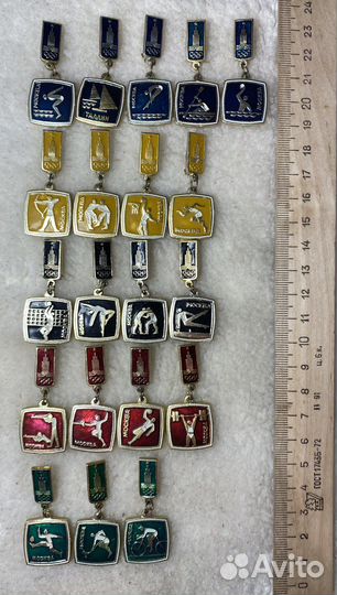 Редкие значки Олимпиада-80,оригиналы