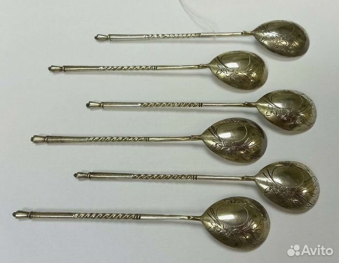 Антиквариат. Серебряные ложки 1899-1908г