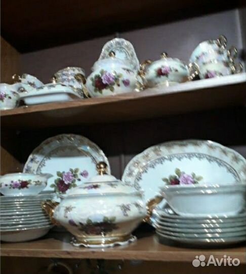 Сервиз столовый чайная роза