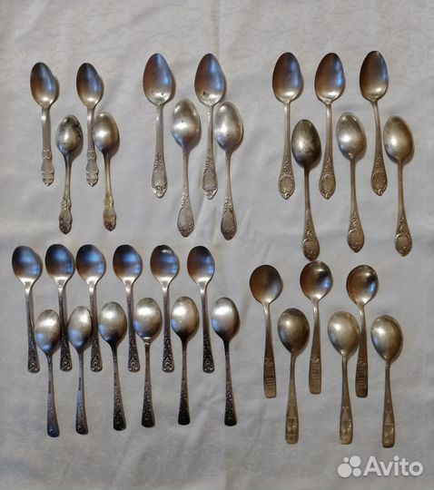 Ложки вилки мельхиоровые СССР