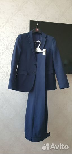 Костюм школьный на мальчика Boston синий 140