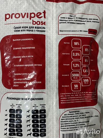 Сухой корм для собак