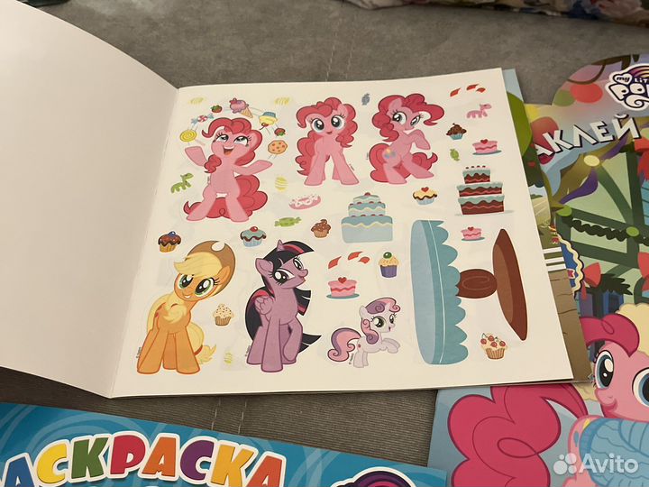 My Little Pony раскраски и наклейки