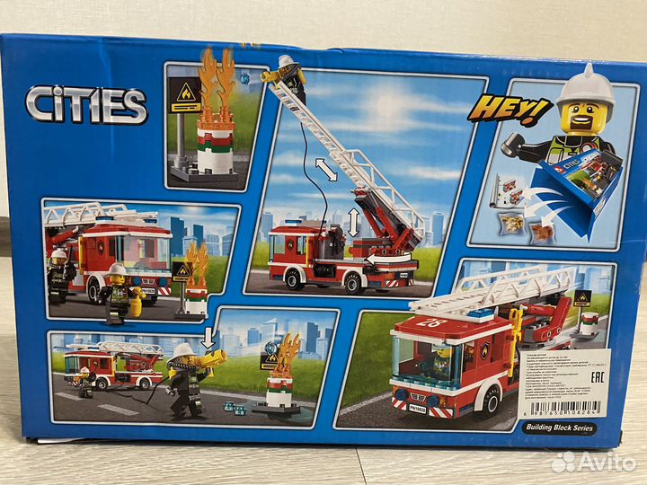 Lego city пожарная машина, аналог 60107