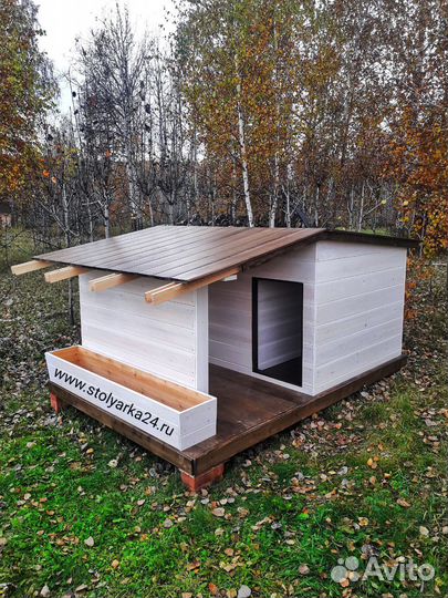 Будка для собаки / собачья будка / вольер