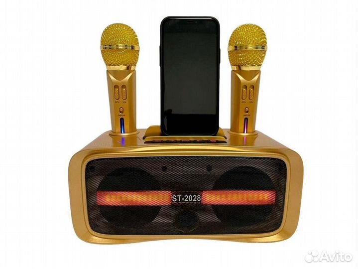 Караоке система колонка с 2 микрофонами ST2028